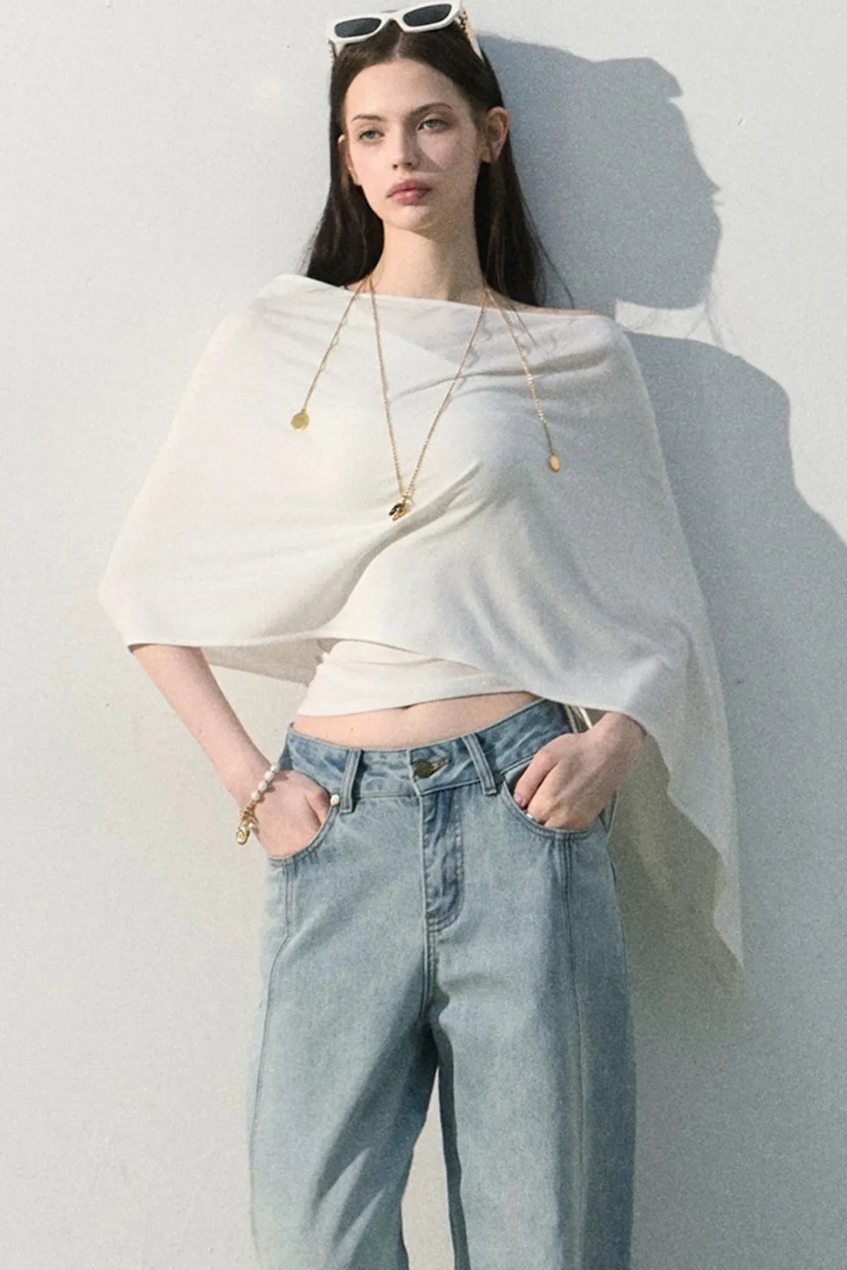 Lyocell Asymmetrical Summer Top