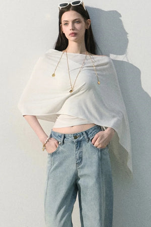 Lyocell Asymmetrical Summer Top
