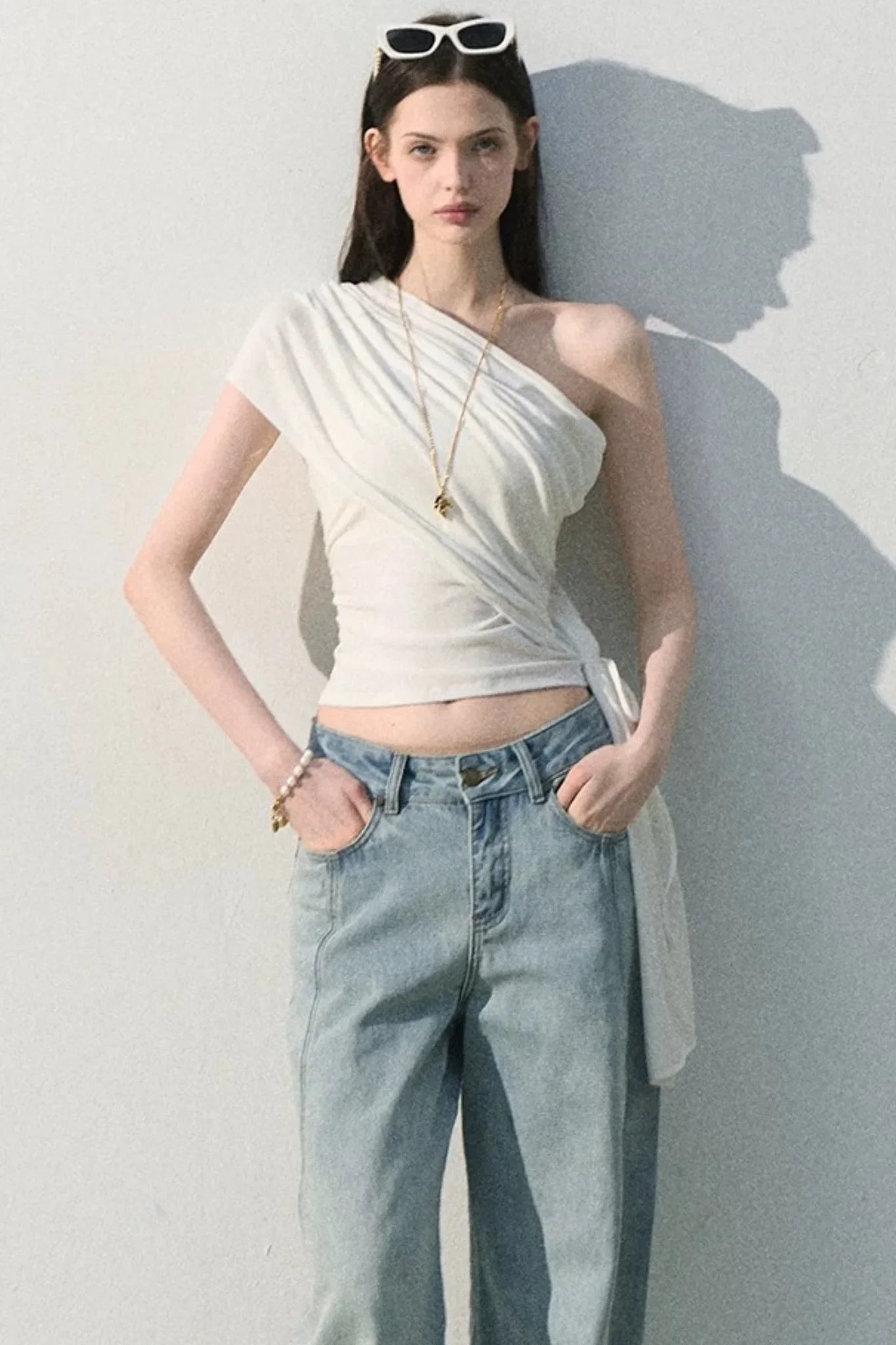 Lyocell Asymmetrical Summer Top