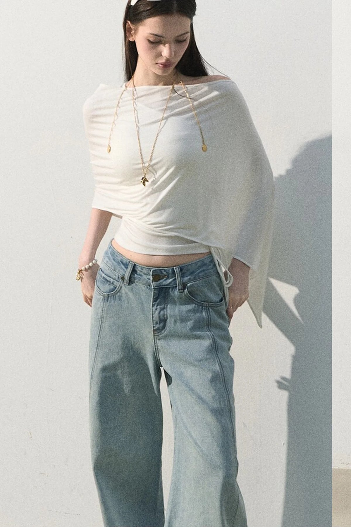 Lyocell Asymmetrical Summer Top