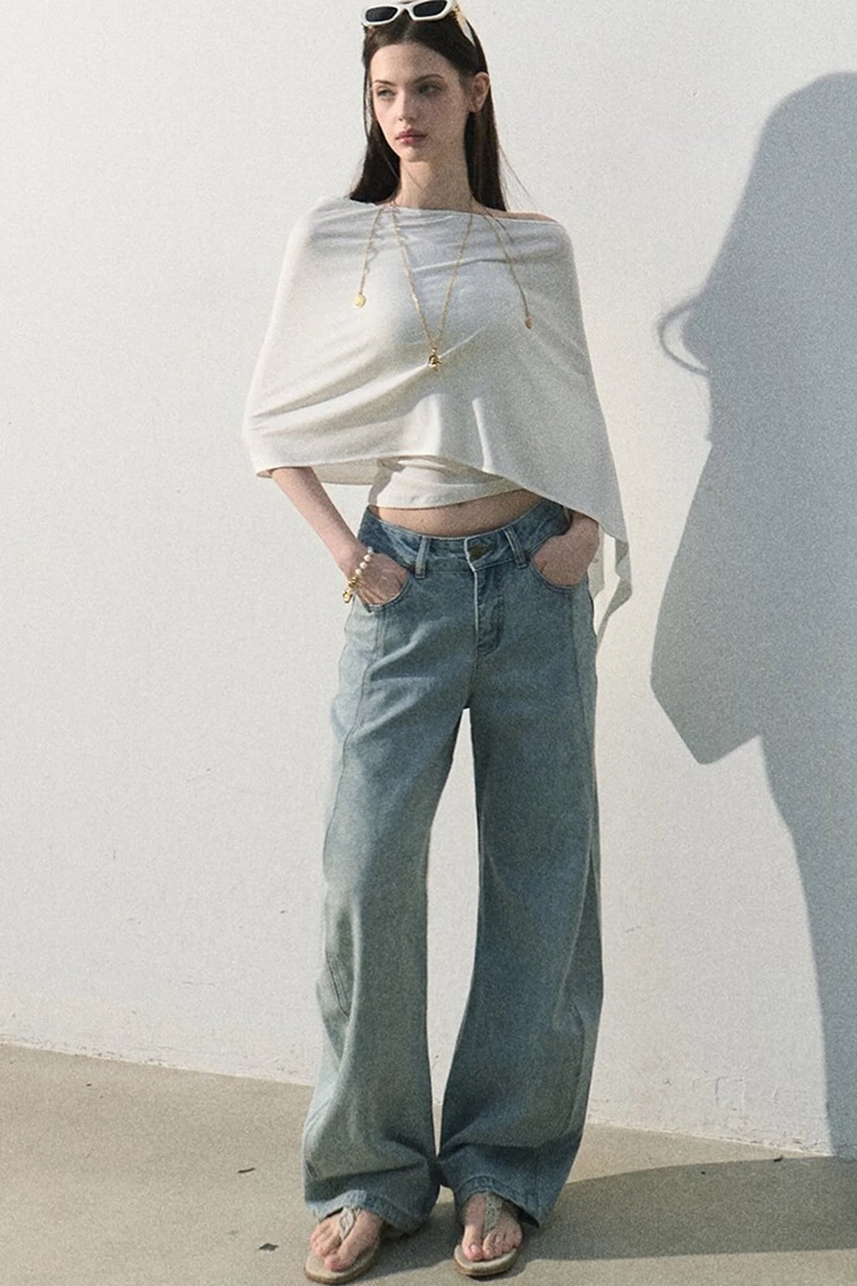Lyocell Asymmetrical Summer Top