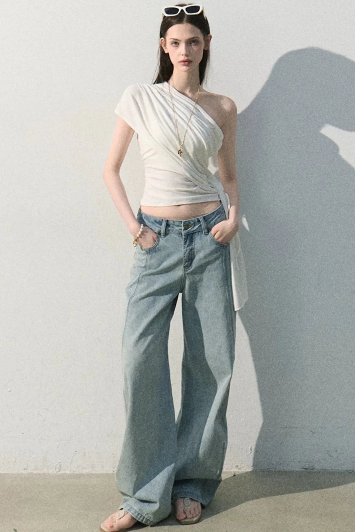 Lyocell Asymmetrical Summer Top