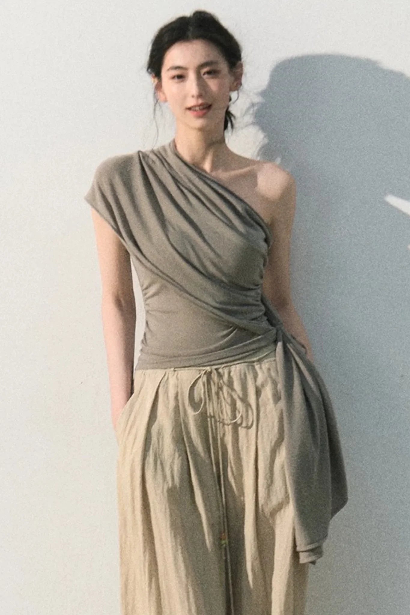 Lyocell Asymmetrical Summer Top