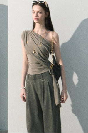 Lyocell Asymmetrical Summer Top