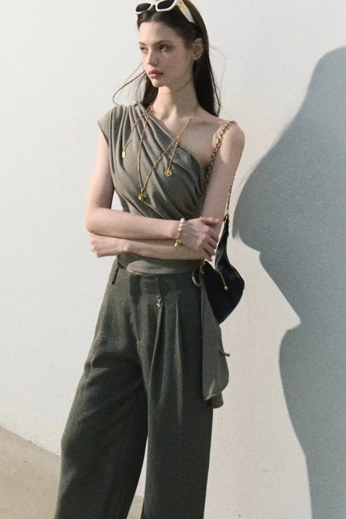 Lyocell Asymmetrical Summer Top