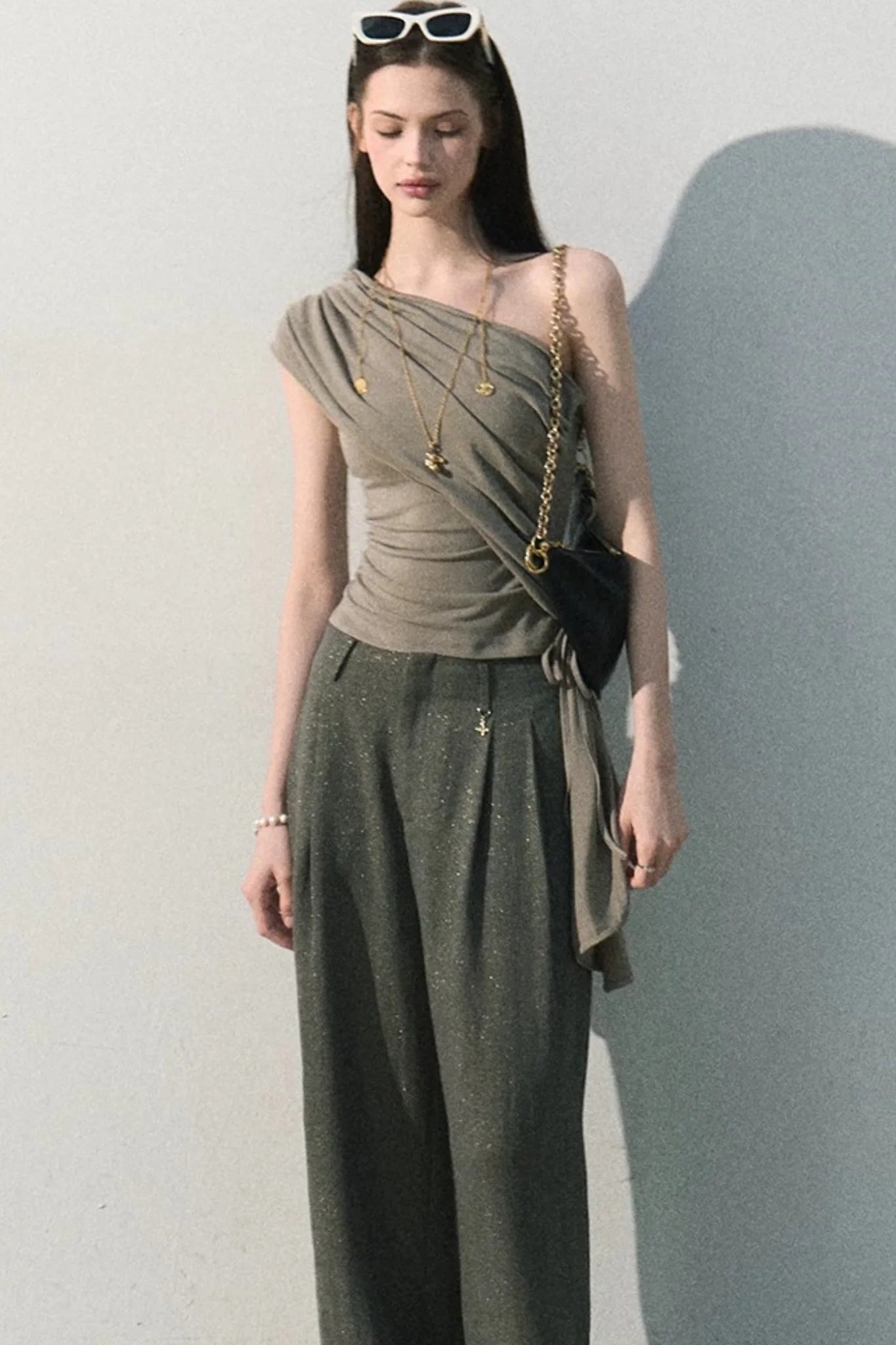 Lyocell Asymmetrical Summer Top