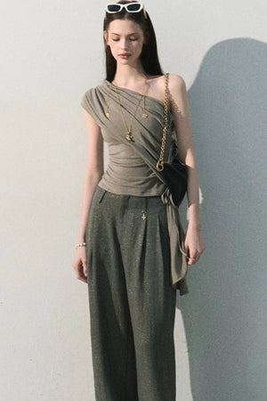 Lyocell Asymmetrical Summer Top