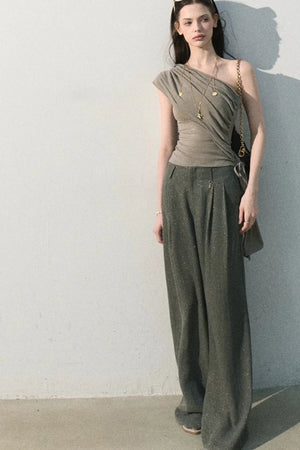 Lyocell Asymmetrical Summer Top