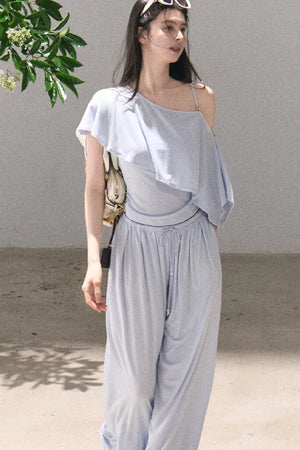 Lyocell Cape Camisole And Pants Set