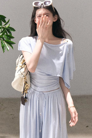 Lyocell Cape Camisole And Pants Set