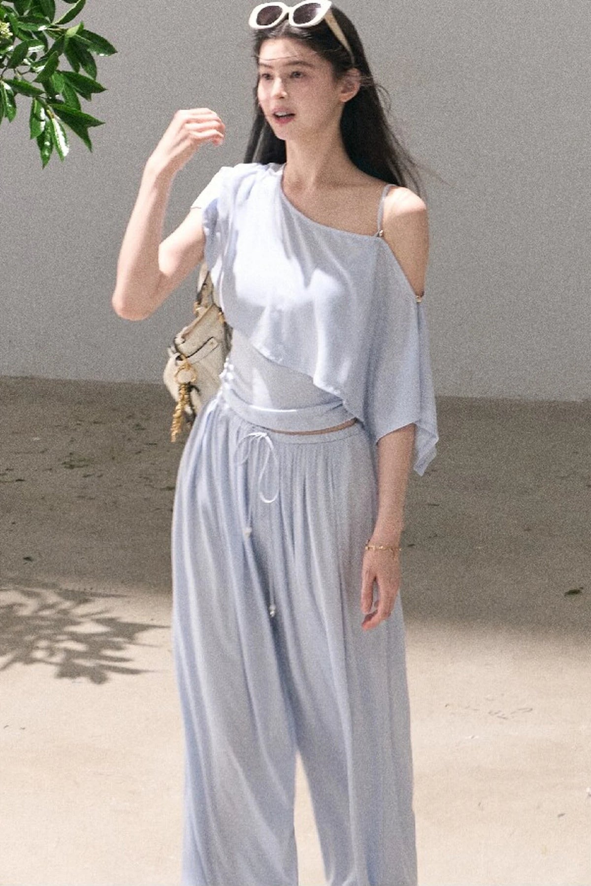 Lyocell Cape Camisole And Pants Set