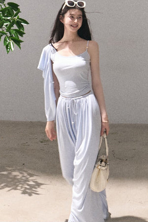 Lyocell Cape Camisole And Pants Set