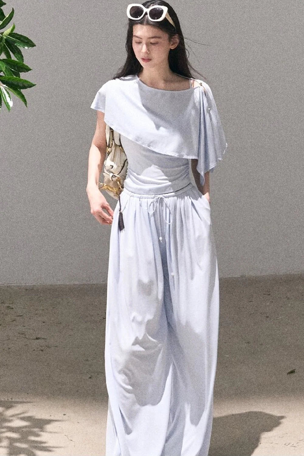 Lyocell Cape Camisole And Pants Set