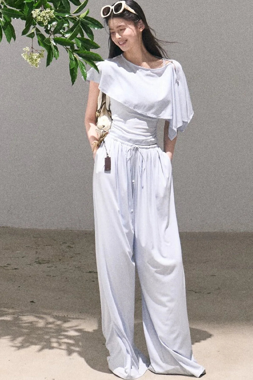 Lyocell Cape Camisole And Pants Set
