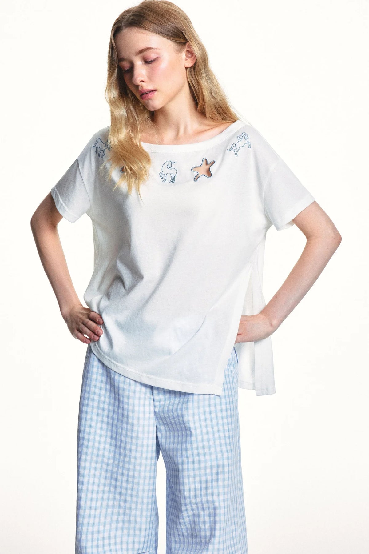 Lyocell Cut-Out Blouse