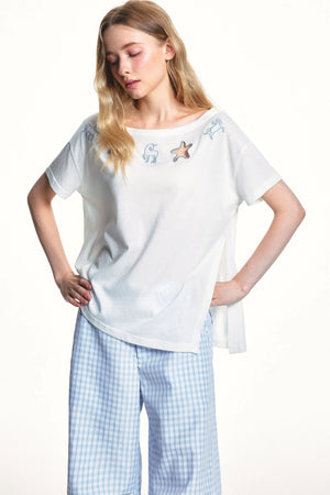Lyocell Cut-Out Blouse