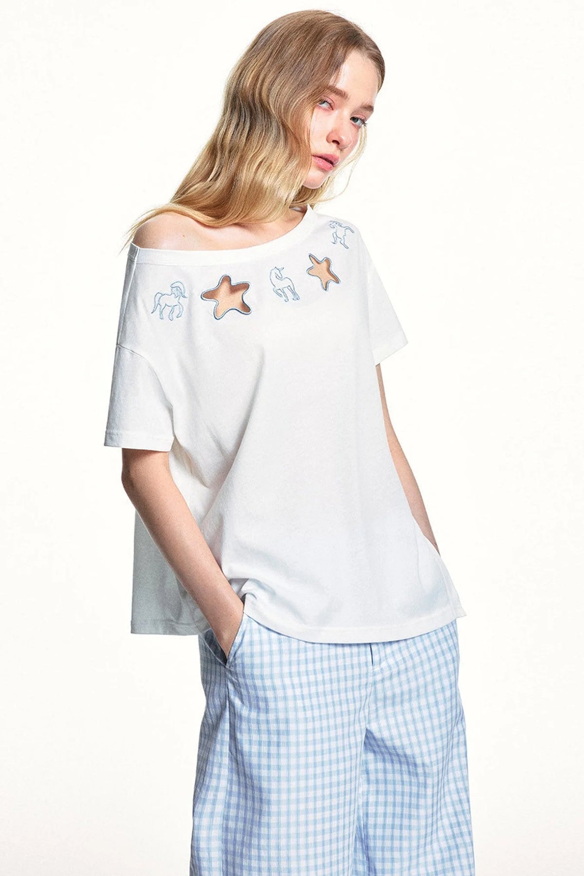 Lyocell Cut-Out Blouse