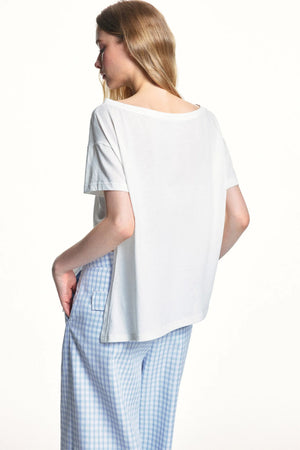 Lyocell Cut-Out Blouse