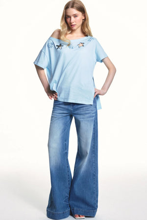 Lyocell Cut-Out Blouse