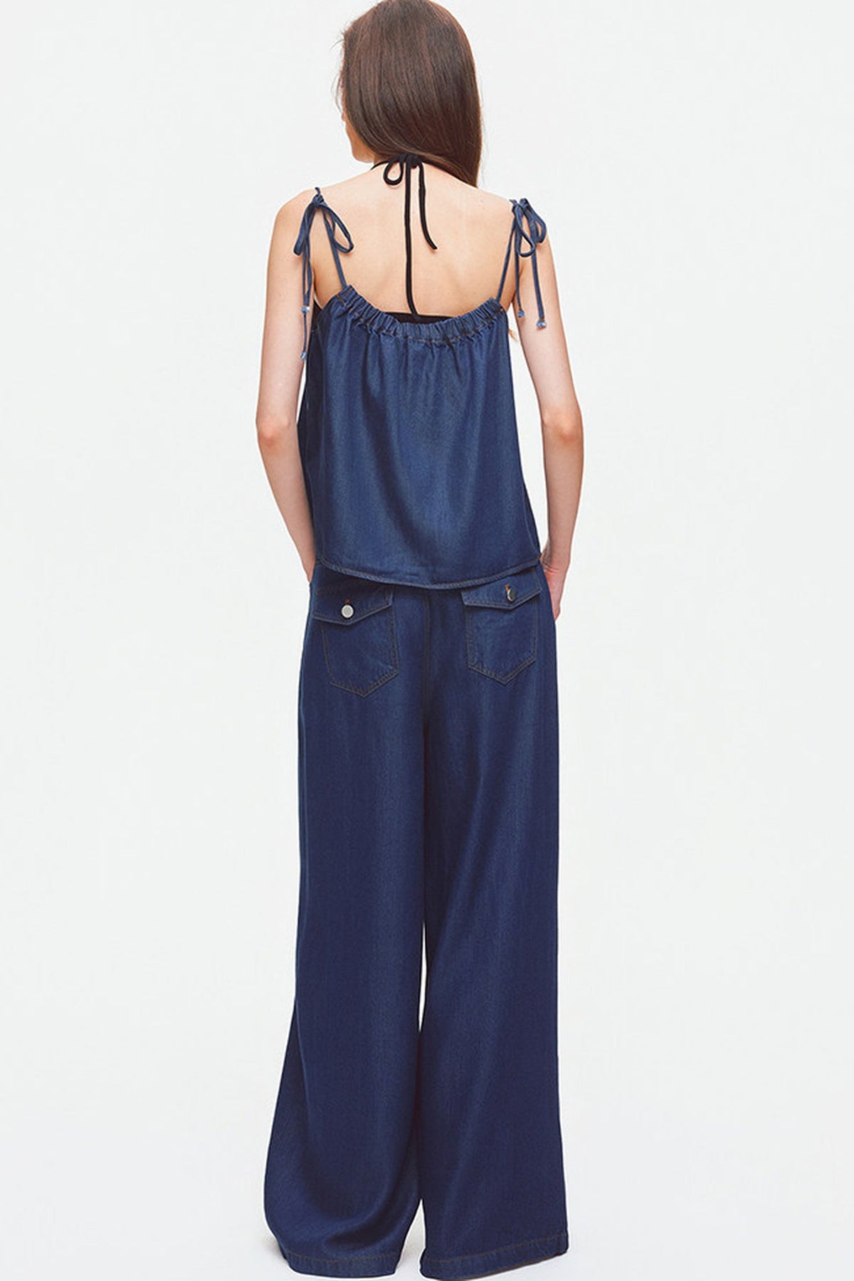 Lyocell Denim Camisole And Pants Set
