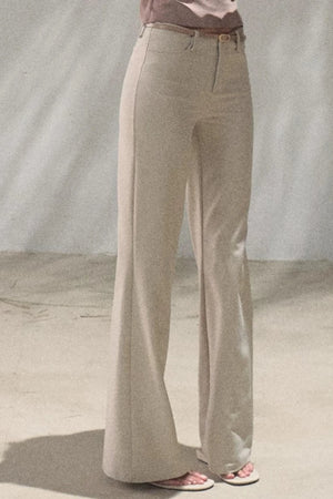 Lyocell Draped Flared Pants Set
