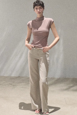 Lyocell Draped Flared Pants Set