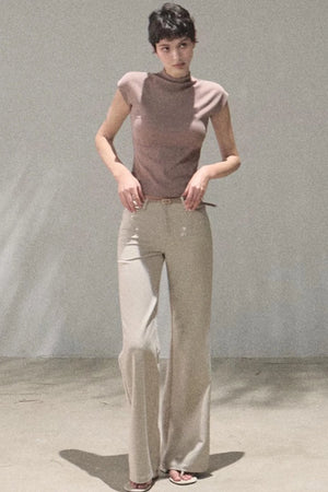 Lyocell Draped Flared Pants Set