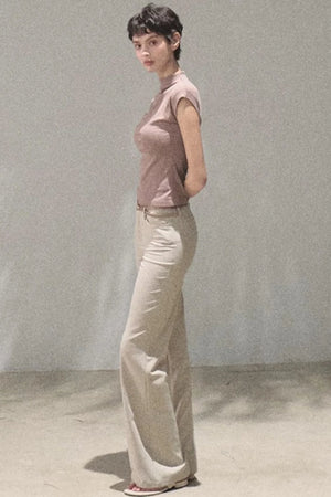 Lyocell Draped Flared Pants Set