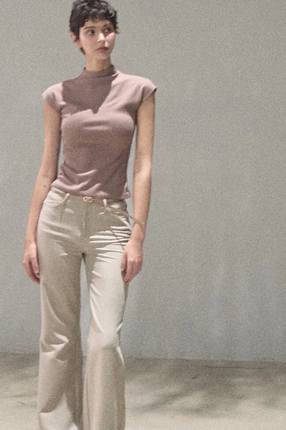 Lyocell Draped Flared Pants Set