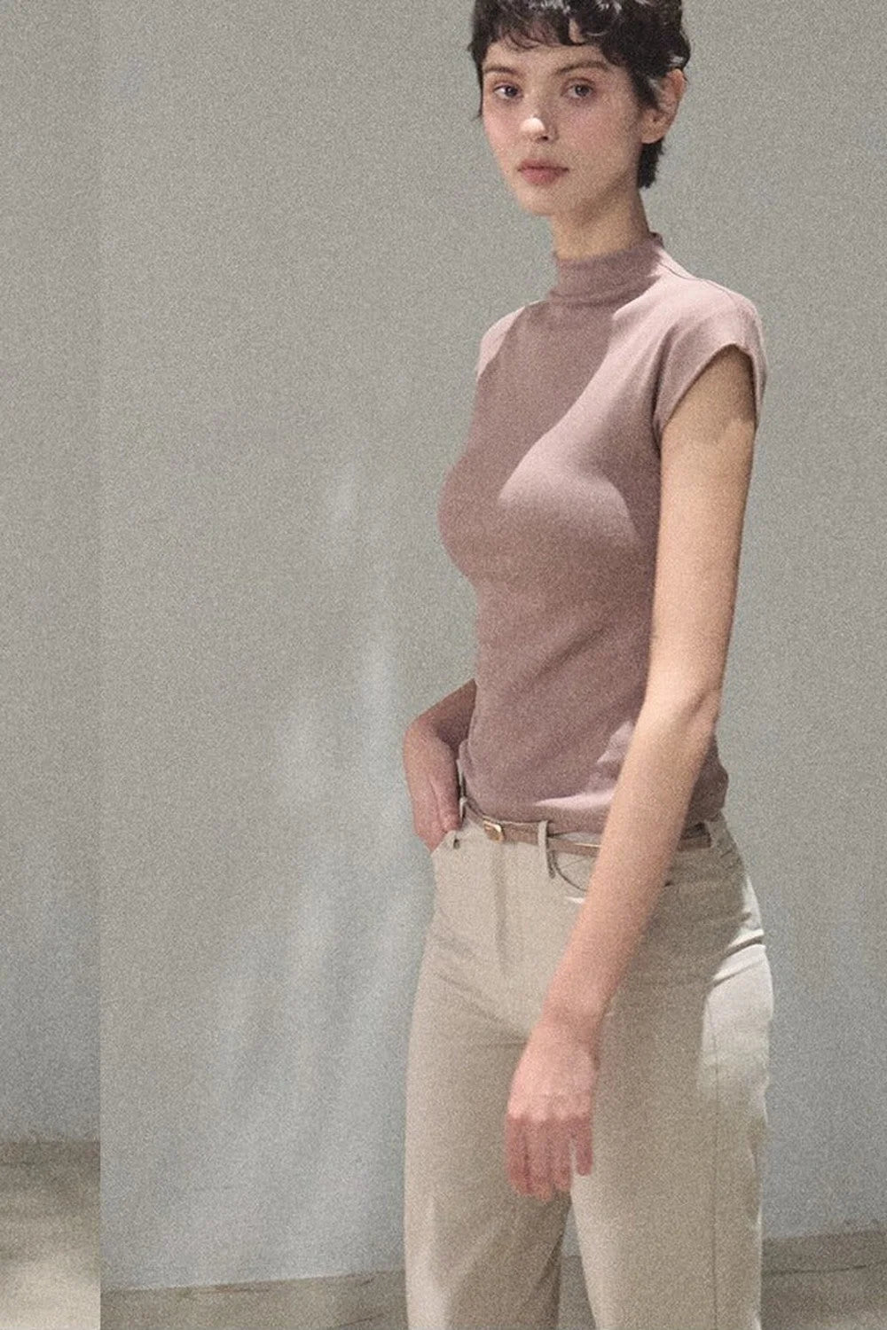 Lyocell Draped Flared Pants Set