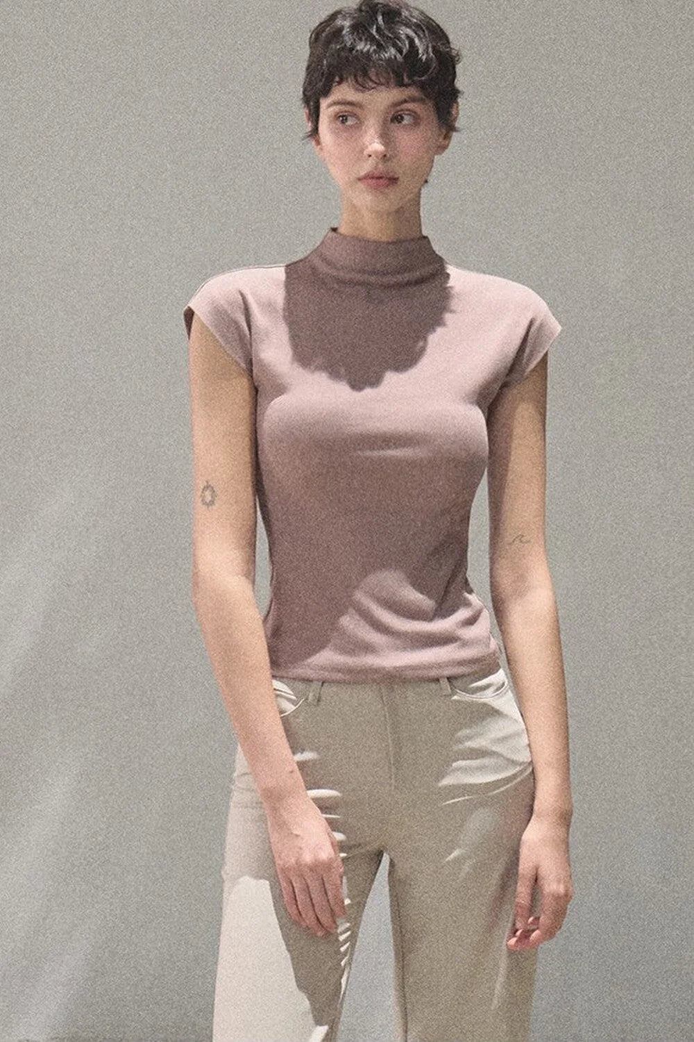 Lyocell Draped Flared Pants Set