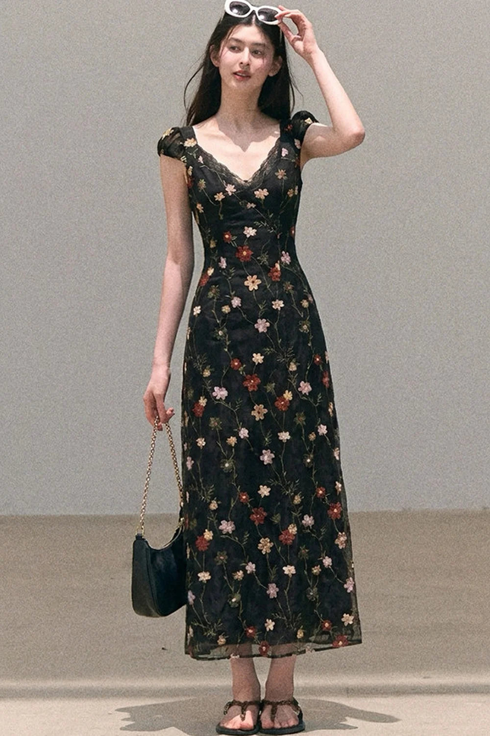 Lyocell Floral Slip Dress