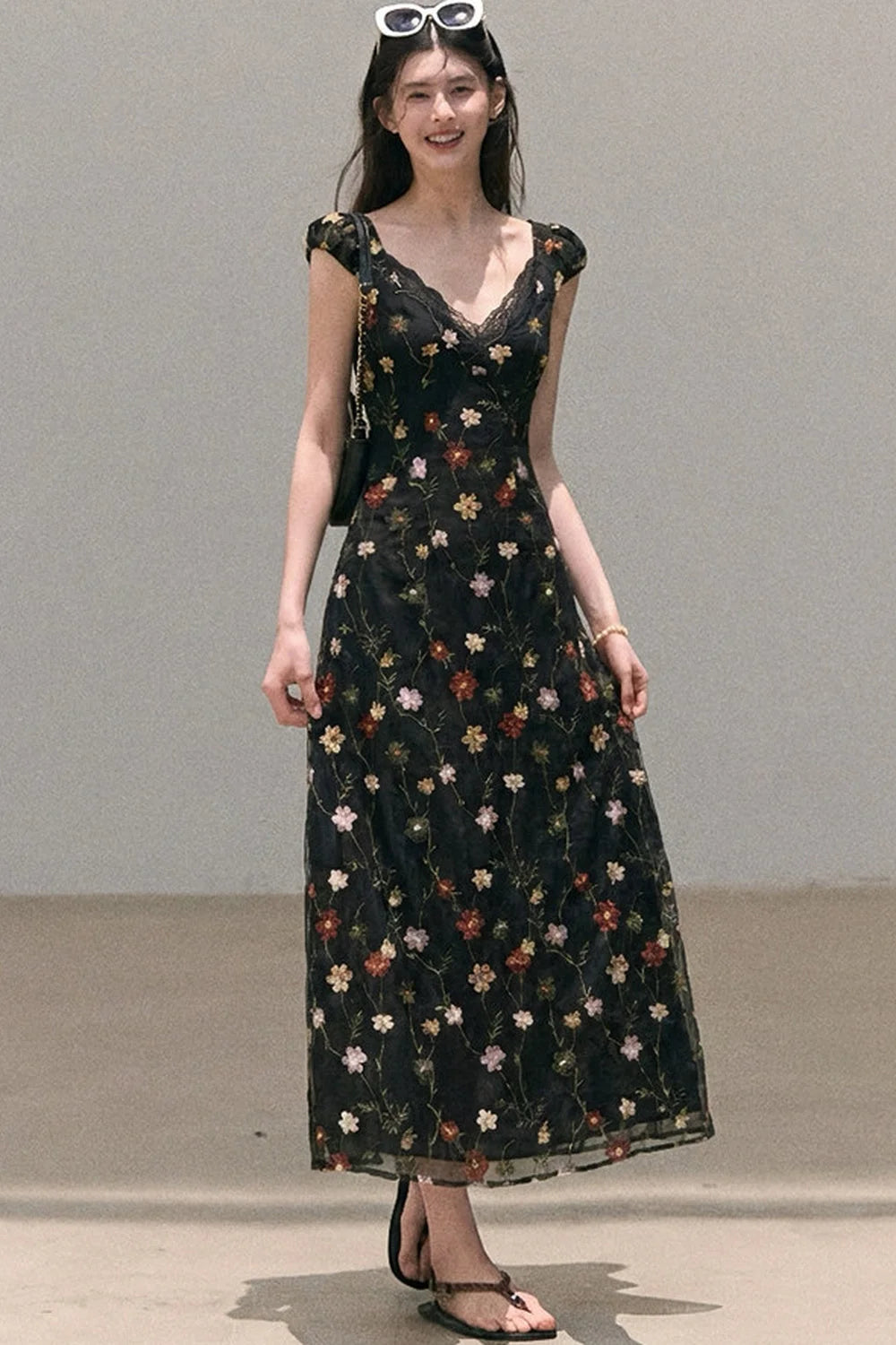 Lyocell Floral Slip Dress