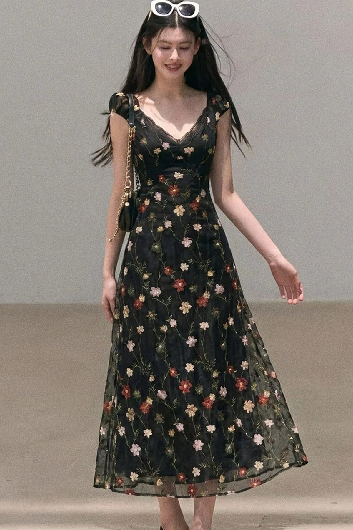 Lyocell Floral Slip Dress