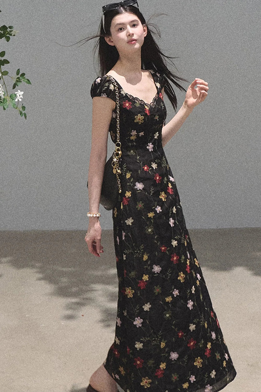 Lyocell Floral Slip Dress