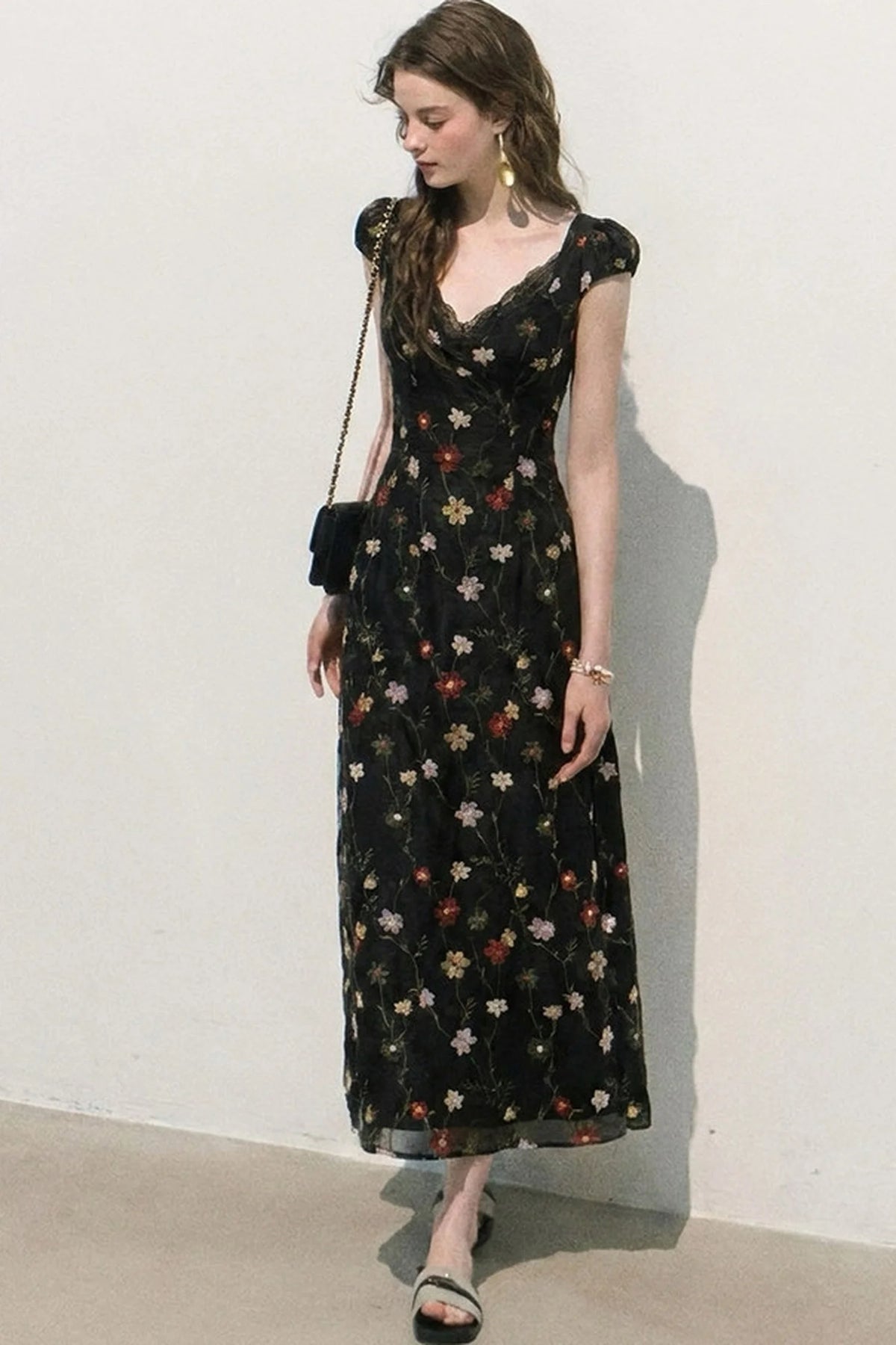 Lyocell Floral Slip Dress