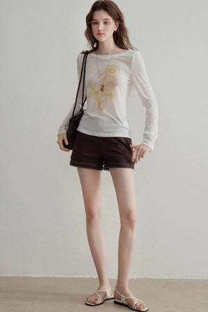 Lyocell Fruit Print Blouse