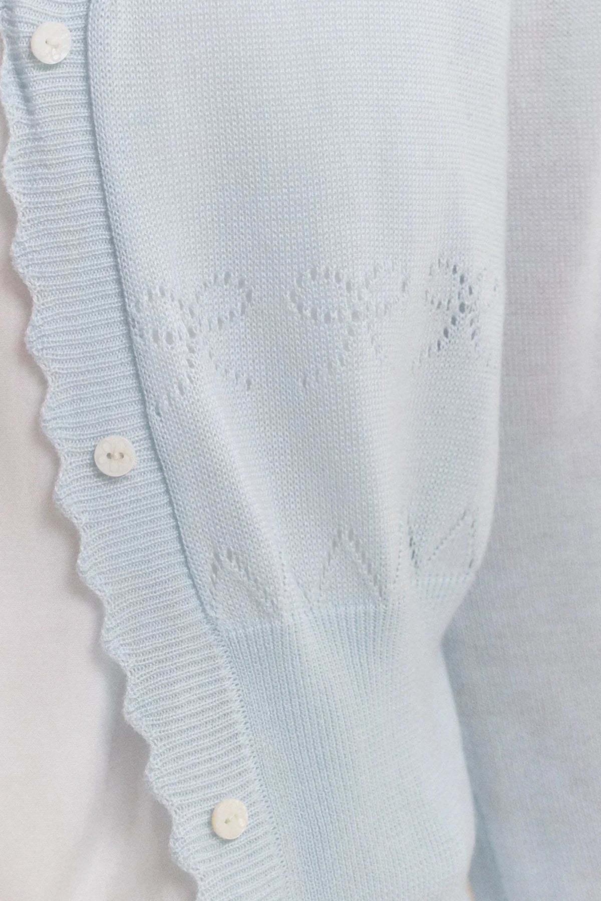 Lyocell Hollow Wave Cardigan