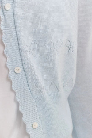 Lyocell Hollow Wave Cardigan