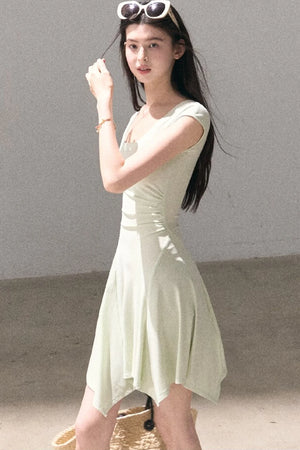 Lyocell Irregular Wool Dress