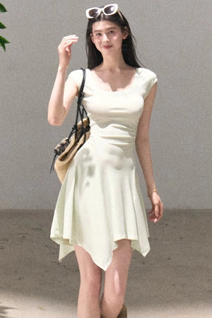 Lyocell Irregular Wool Dress