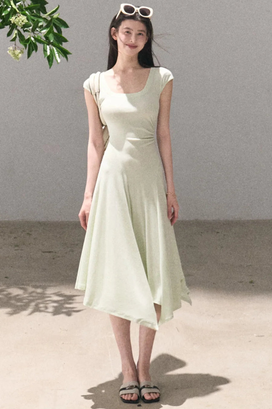 Lyocell Irregular Wool Dress