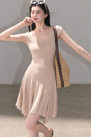 Lyocell Irregular Wool Dress