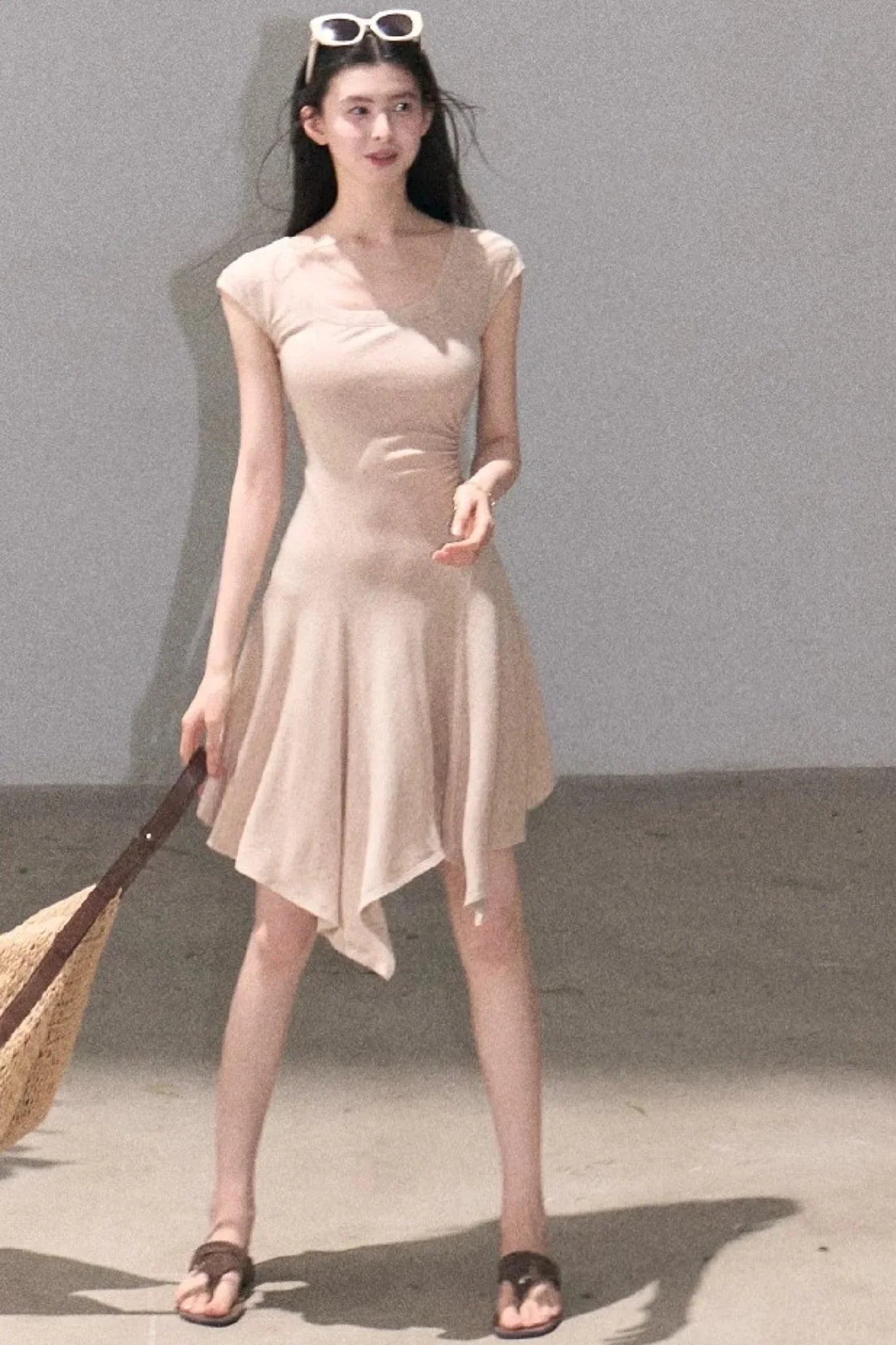 Lyocell Irregular Wool Dress