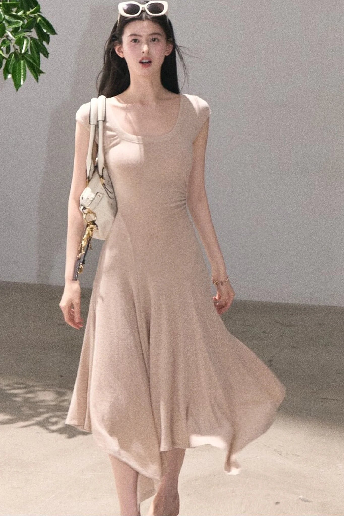 Lyocell Irregular Wool Dress