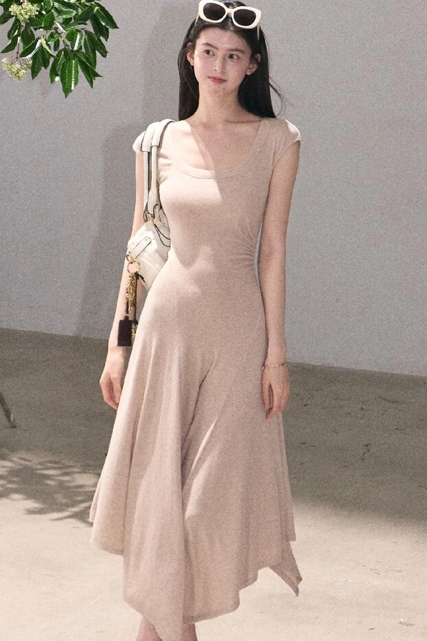 Lyocell Irregular Wool Dress