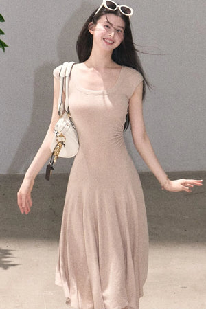 Lyocell Irregular Wool Dress
