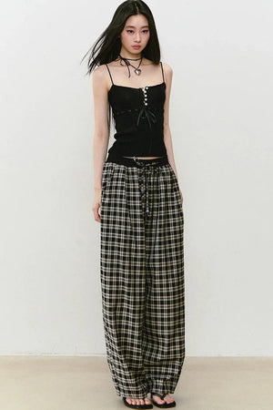 Lyocell Knit Ribbon Camisole