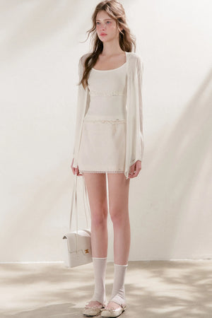 Lyocell Lace A-Line Skirt