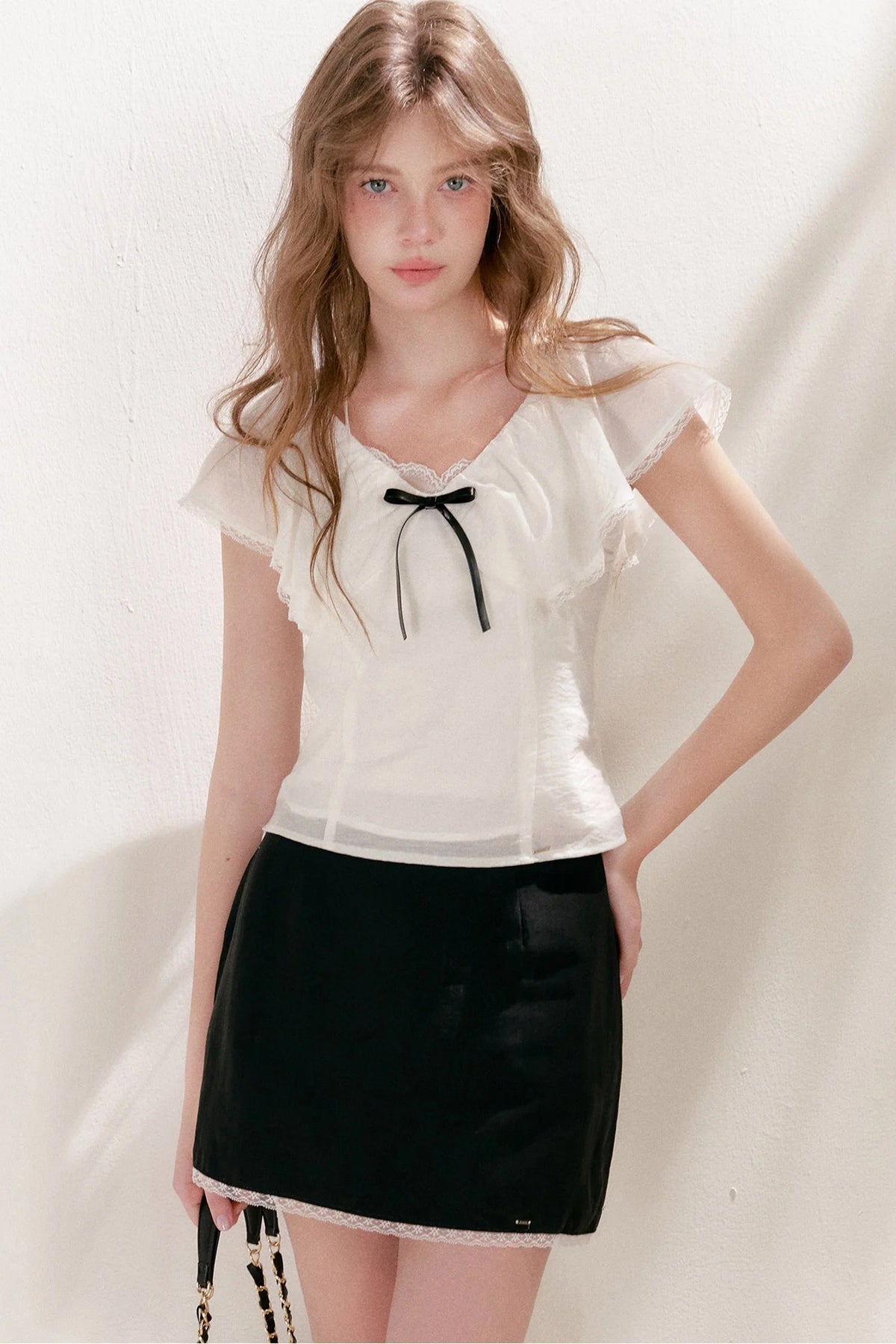 Lyocell Lace A-Line Skirt
